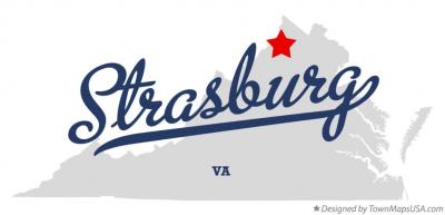 Map of Strasburg VA